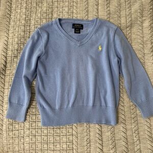Polo by Ralph Lauren Light Blue V-Neck Sweater